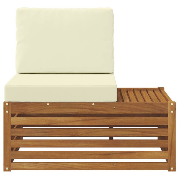 vidaXL Divano Esterno Finale con cuscino Naturale 91 x 63 x 73 cm