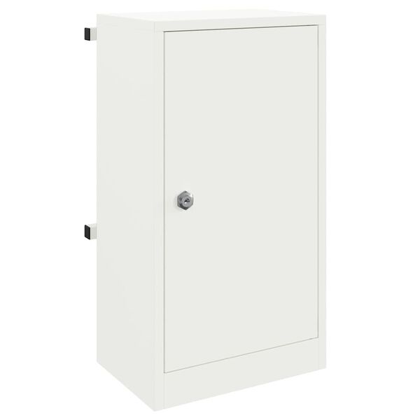 vidaXL cassetta postalepastkastei Bianco 30 x 20 x 55 cm Acciaio
