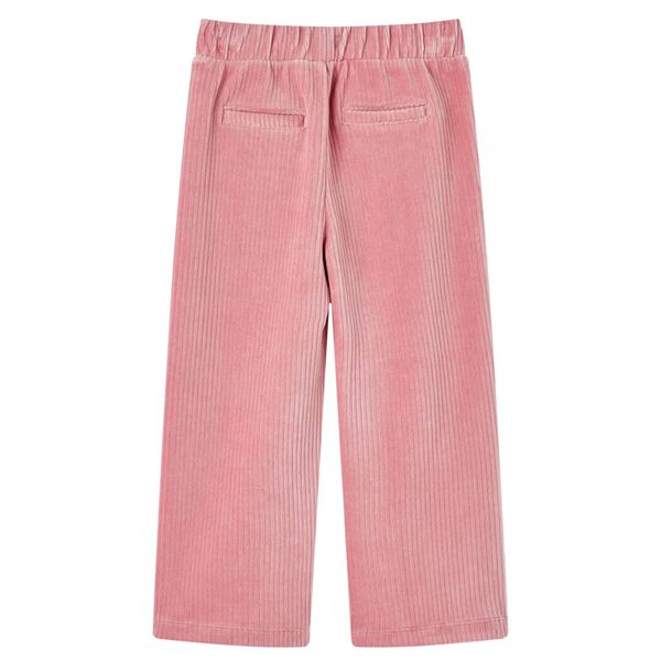 Pantaloni per Bambini in Velluto a Coste Rosa Chiaro 116