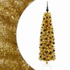 vidaXL Albero di Natale Slim artificiale con palline 180 cm 300 LED