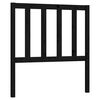 vidaXL Testiera per Letto Nera 96x4x100 cm in Legno Massello di Pino