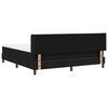 vidaXL Letto box spring con materasso con materasso Nero 180 x 200 cm