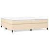 vidaXL Struttura Letto a Rete a Molle Crema 200x200 cm in Tessuto