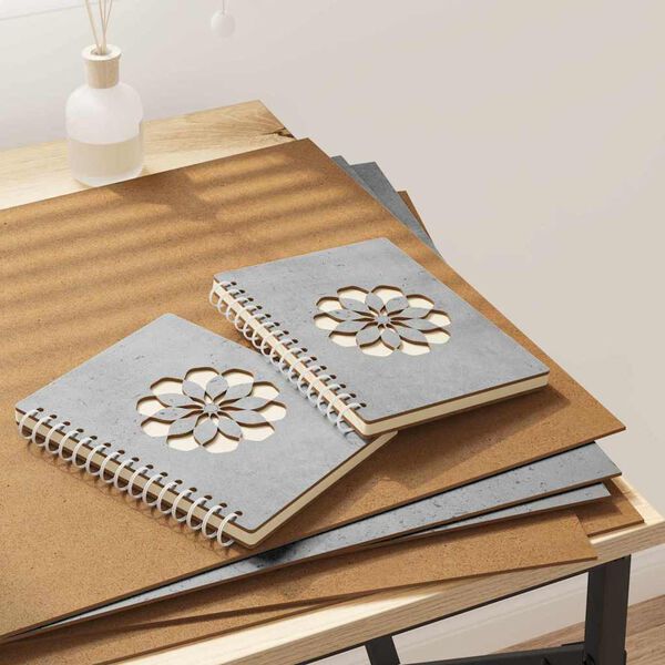 vidaXL Pannelli decorativi 12 pcs Grigio cemento 40 x 60 x 0.3 cm