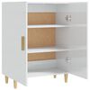 vidaXL Credenza Bianco Lucido 70x34x90 cm in Legno Multistrato