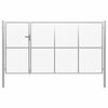 vidaXL Cancello da Giardino in Acciaio 350x200 cm Argento