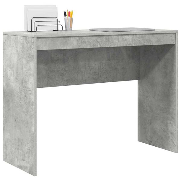 vidaXL Scrivania Grigio cemento 100 x 40 x 76 cm Legno multistrato