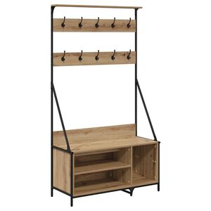 vidaXL Stendibiancheria Rovere artigianale 100 x 41 x 184 cm