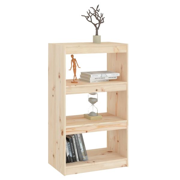 vidaXL Libreria/Divisorio 60x30x103,5 cm in Legno Massello di Pino