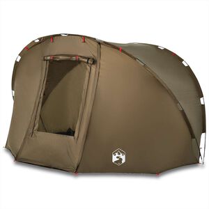vidaXL Tenda da Pesca per 5 Persone Verde Oliva Impermeabile