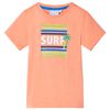 vidaXL Maglietta per Bambini Arancione Neon 128