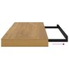 vidaXL Scaffale da parete Marrone 50 x 23 x 4 cm Legno multistrato