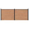 vidaXL Pannello di Recinzione 2 pz 353 x 146 cm WPC e Alluminio