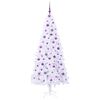 vidaXL Albero di Natale artificiale Bianco 210 cm PVC e Acciaio