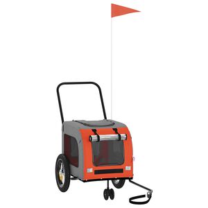 vidaXL Rimorchio per bicicletta per animali domestici