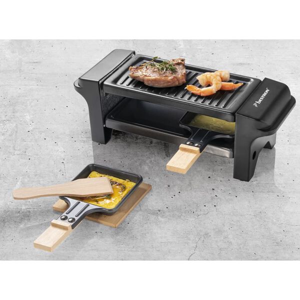 Bestron Piastra per Raclette ARG150BW 350 W Nera in Legno