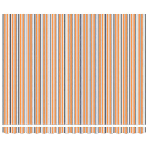 vidaXL Tenda Retrattile Blu e Arancione 400 &times; 300 cm