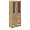 vidaXL Credenza Rovere artigianale 69,5 x 34 x 180 cm