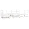 vidaXL Set Divani da Giardino 6 pz Bianco in Legno Massello di Pino