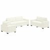vidaXL Set di divani 3 pcs Crema 221 x 80 x 80 cm Velluto