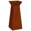vidaXL Vaso a Pilastro Ruggine 40 x 40 x 100 cm