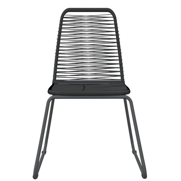 vidaXL Set Mobili da Pranzo per Giardino 3 pz Nero