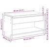 vidaXL Panca per ingresso Quercia Affumicata 83 x 38 x 45 cm