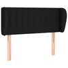 vidaXL Testiera ad Orecchio Nera 83 x 23 x 78/88 cm in Tessuto