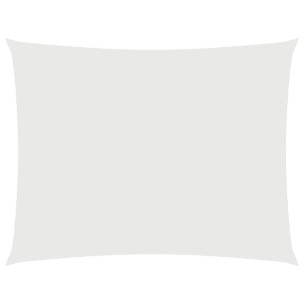 vidaXL Parasole a Vela in Tessuto Oxford Rettangolare 2x3 m Bianco