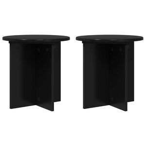 vidaXL Supporto per piante 2 pz Nero 40 x 40 x 40 cm