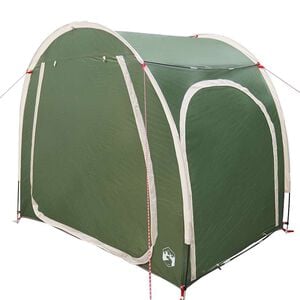 vidaXL Tenda porta biciclette con tetto Verde 218 x 156 x 180 cm