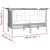 vidaXL Set Divani da Giardino 6 pz con Cuscini in Polyrattan Grigio