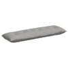 vidaXL Cuscino per Schiena Grigio Nuvola 160 x 19 x 50 cm Tessuto