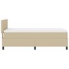 vidaXL Letto a molle Grigio chiaro e bianco 203 x 80 x 88 cm