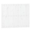 vidaXL Testiera da Parete Bianca 108x3x90 cm in Legno Massello di Pino