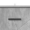 vidaXL Armadio da Notte con cassetto Grigio cemento 38 x 38 x 66 cm