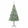 vidaXL Albero di Natale artificiale Verde 180 cm PVC e Acciaio