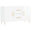 vidaXL Credenza Bianco Lucido 100x36x60 cm in Legno Multistrato