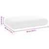 vidaXL Cuscino da Letto Bianco 60 x 40 x 13 cm Schiuma Memory