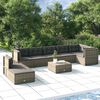 vidaXL Set Divani da Giardino 8 pz con Cuscini in Polyrattan Grigio
