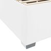 vidaXL Struttura del letto con materasso Bianco 100 x 200 cm Tessuto