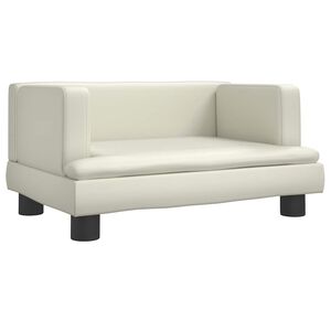 vidaXL Lettino per Cani Crema 60x40x30 cm in Similpelle