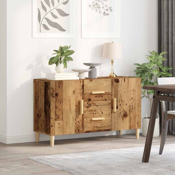 vidaXL Credenza Legno Antico 100x36x60 cm in Legno Multistrato