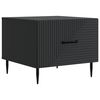 vidaXL Tavolino da salotto Nero 49 x 50 x 40 cm Legno ingegnerizzato