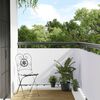 vidaXL Paravento da Balcone Bianco 600x90 cm in Polyrattan