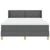 vidaXL <strong>Letto a Molle< / strong> Grigio scuro 160 x 200 cm