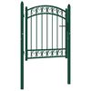vidaXL Cancello per recinzione EMMEN con parte ad arco 100x86 cm verde