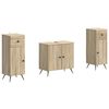 vidaXL Set di armadietti da bagno in 3 pezzi BREDA Rovere Sonoma