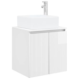 vidaXL Mobile Lavabo da Parete Bianco Lucido 49,5 x 41 x 63 cm