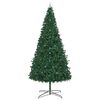 vidaXL Albero di Natale con luci a corde decorative Verde 400 cm PVC